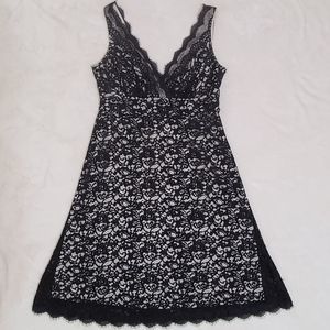 WHBM black lace dress size 10
